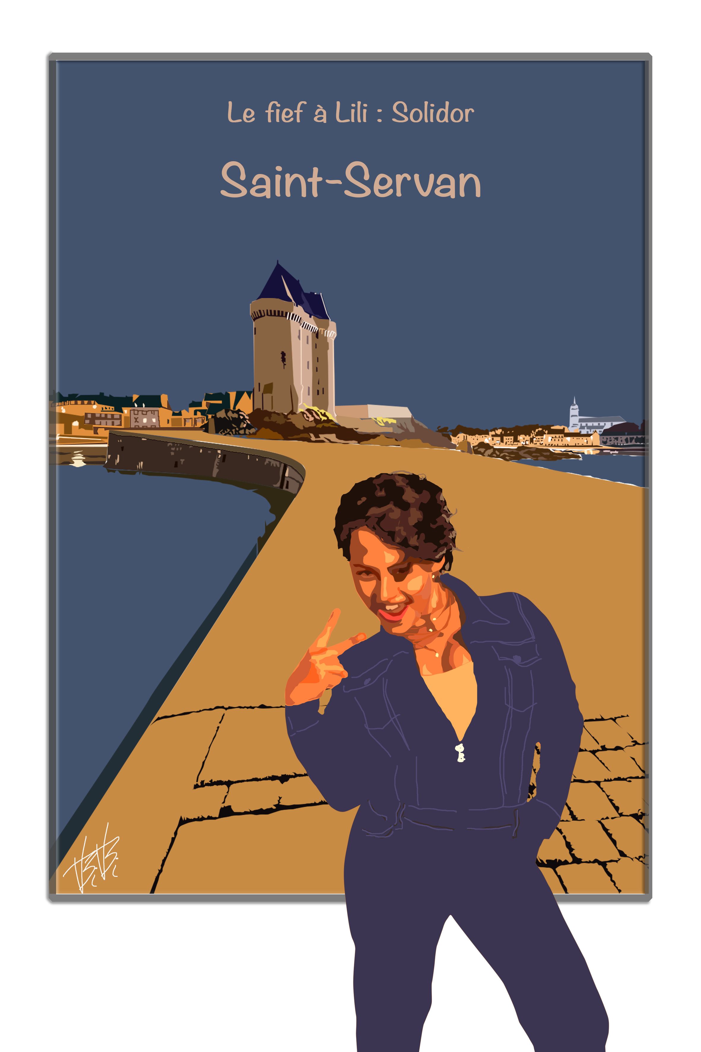 solidor, saint-servan, portrait dessiné