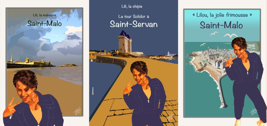portrait sur différents fonds